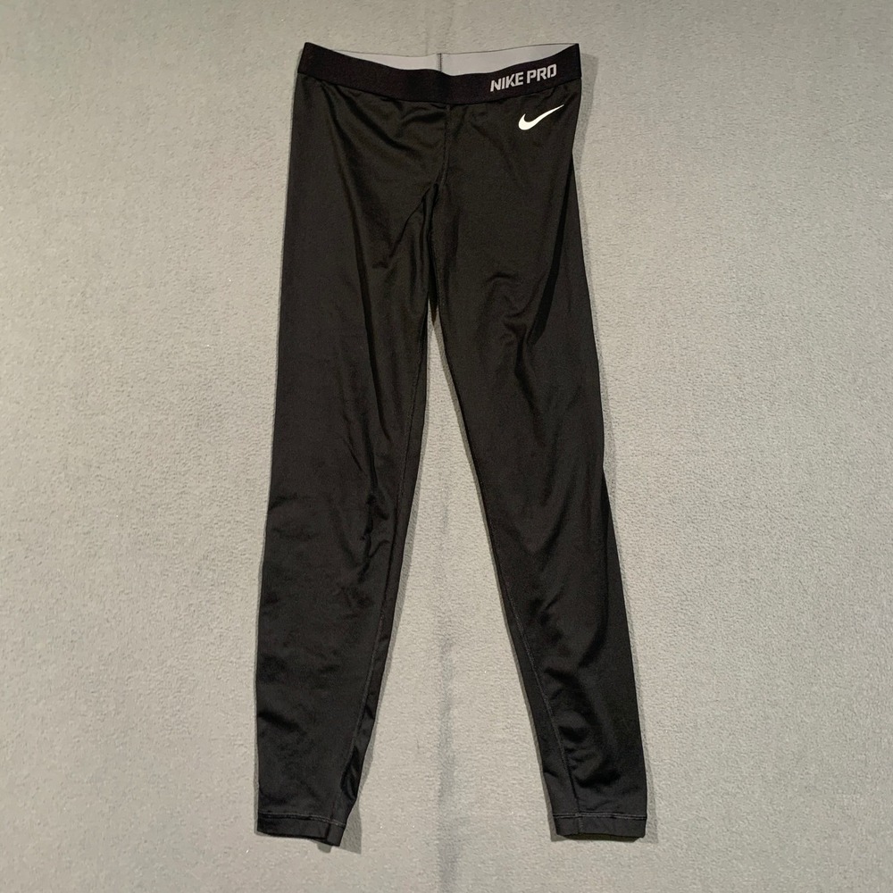 Nike Pro Dri-FIT Leggings Women Small Black Compression Gym Activewear Pants